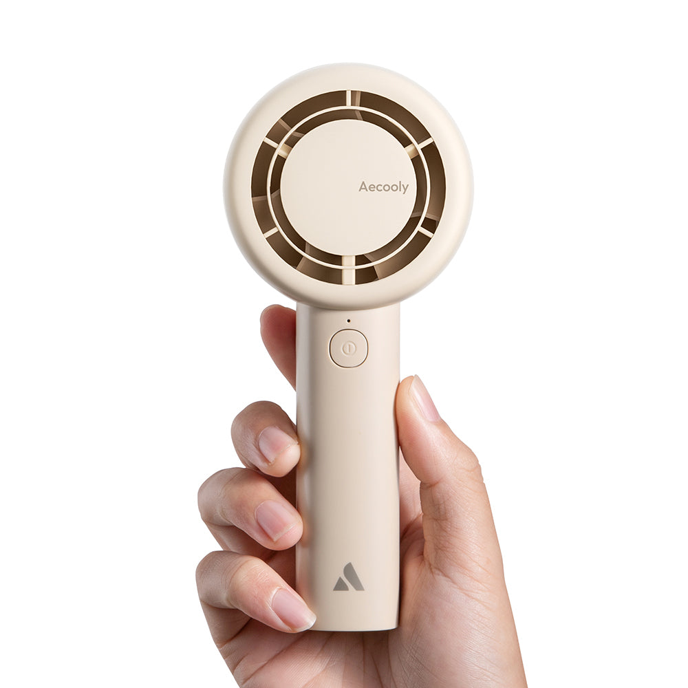 Aecooly PB01 İç Spiralli Çift Halka Hava Akışı Teknolojili 5 Kademeli Portatif Soğutucu El Fanı