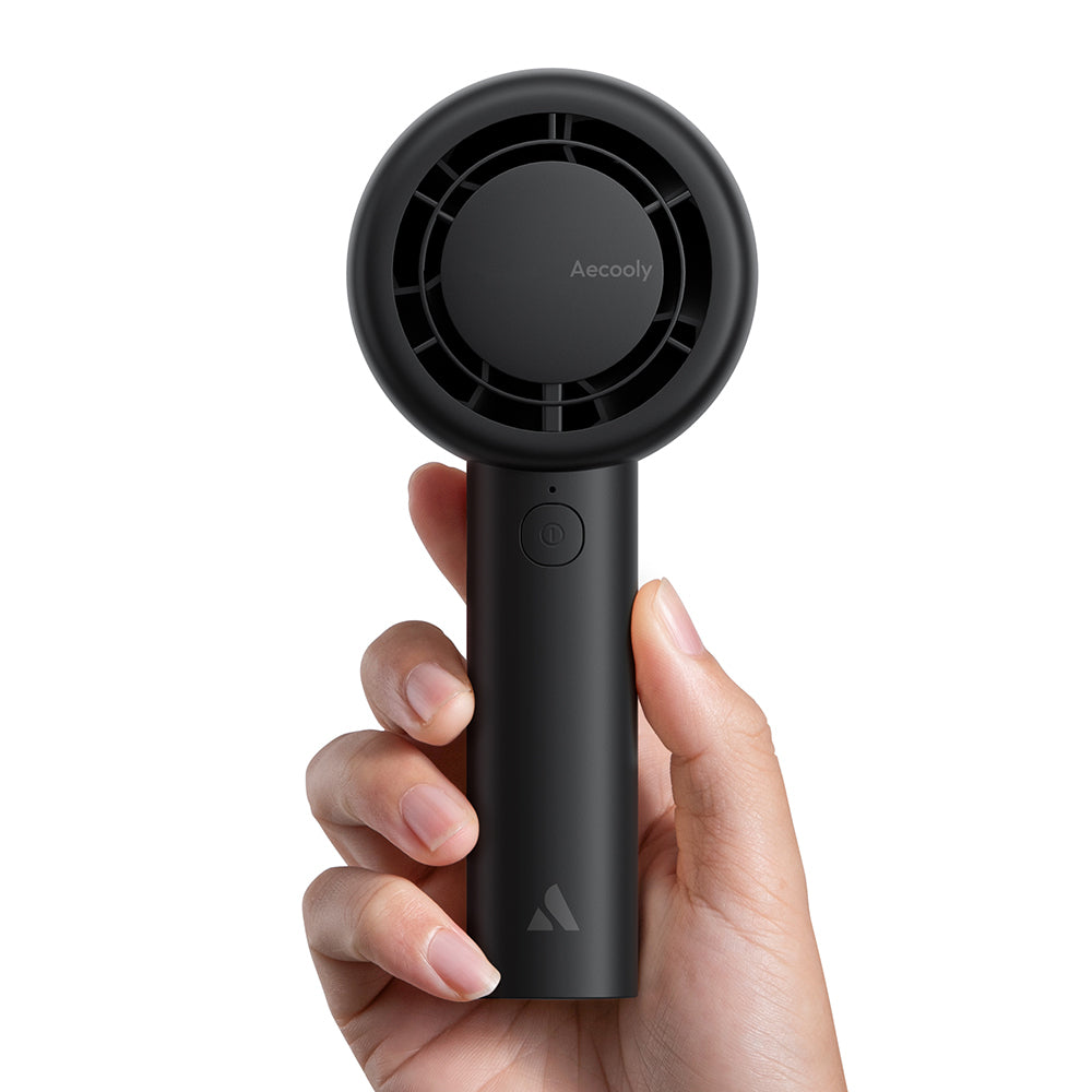 Aecooly PB01 İç Spiralli Çift Halka Hava Akışı Teknolojili 5 Kademeli Portatif Soğutucu El Fanı
