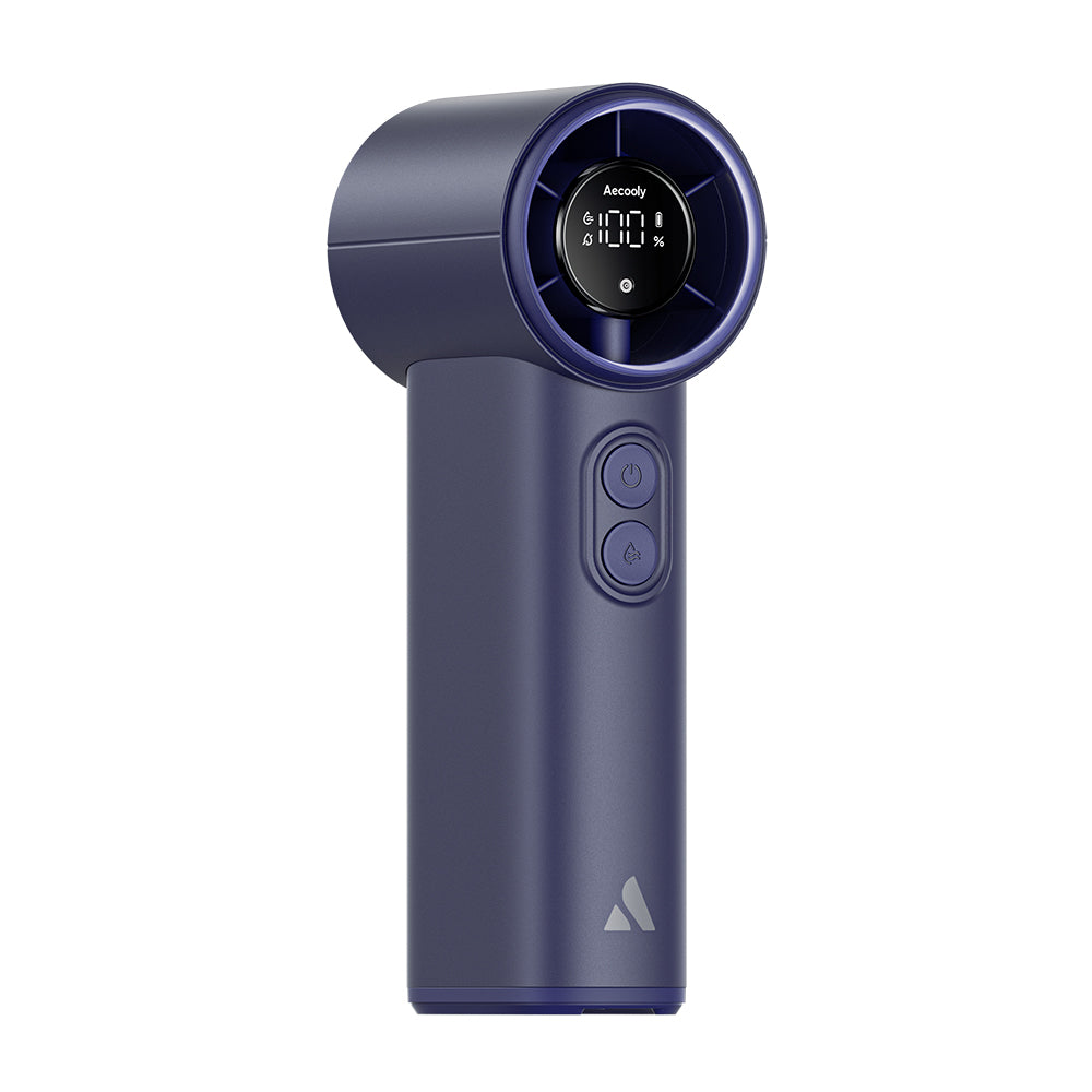 Aecooly PM02 Dijital LED Göstergeli Mist Chill Özellikli 5 Kademeli Portatif Soğutucu El Fanı