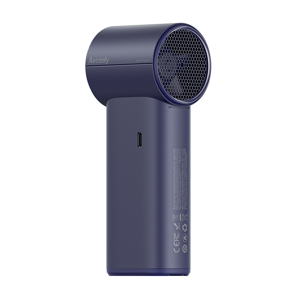 Aecooly PM02 Dijital LED Göstergeli Mist Chill Özellikli 5 Kademeli Portatif Soğutucu El Fanı