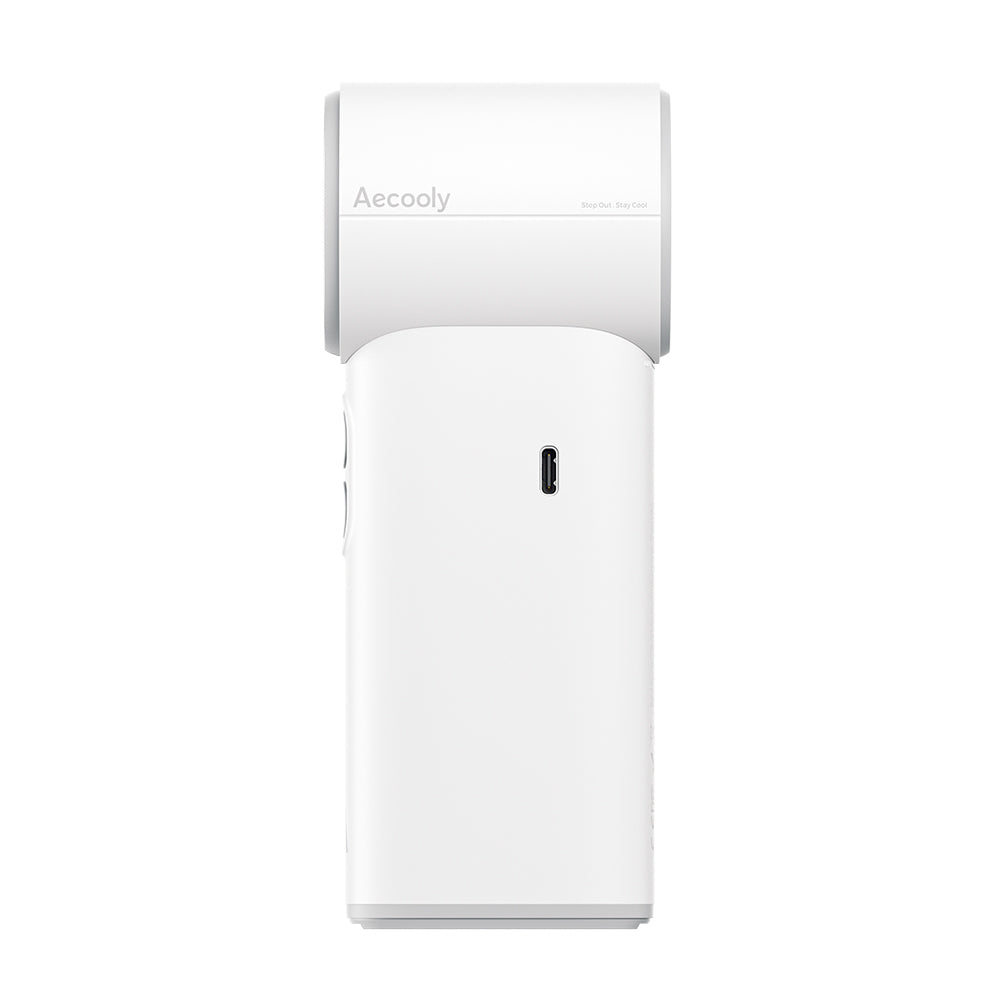 Aecooly PM02 Dijital LED Göstergeli Mist Chill Özellikli 5 Kademeli Portatif Soğutucu El Fanı