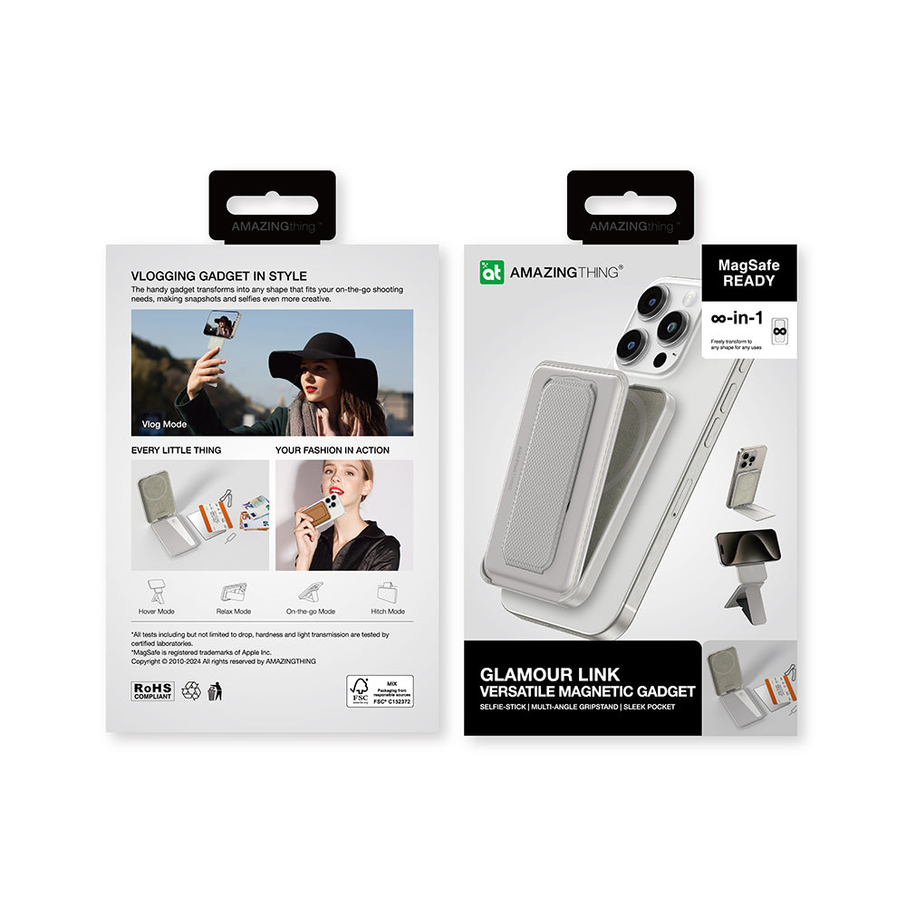 Amazingthing Glamour Link Fonksiyonel Çok Yönlü Grip Standlı Magnetik Kartlık