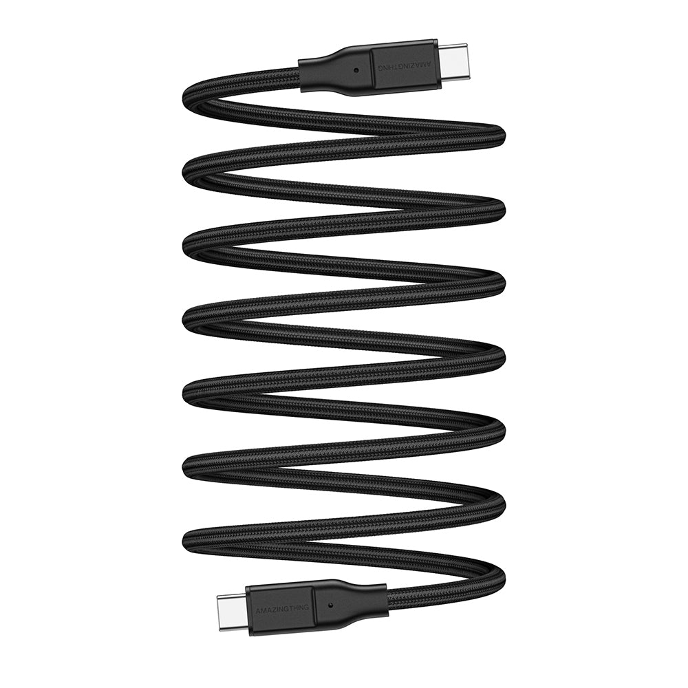 Amazingthing Magcord Serisi Magnetik Örgülü Tasarımlı Type-C to Type-C PD Data ve Şarj Kablosu 60W 1.2M