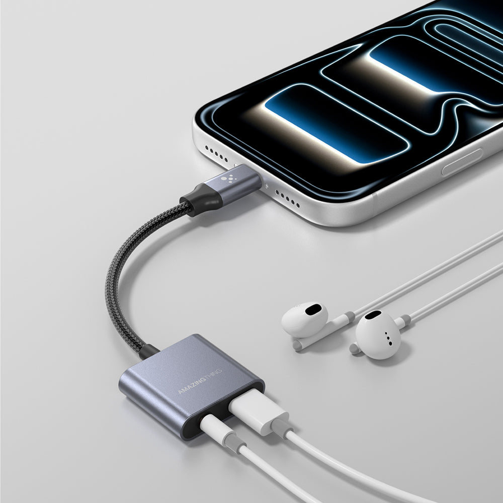 Amazingthing Thunder Pro 2in1 Type-C To 3.5mm Hi-Fi Aux Çevirici Ses Adaptörü