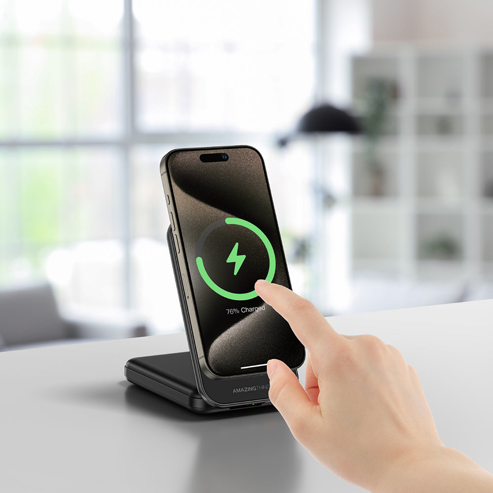 Amazingthing Thunder Pro Mag 6in1 PD22.5W Katlanabilir Standlı Kablosuz Powerbank 8000mAh
