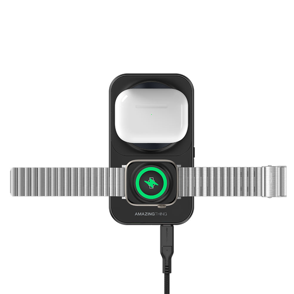 Amazingthing Thunder Pro Mag 6in1 PD22.5W Katlanabilir Standlı Kablosuz Powerbank 8000mAh