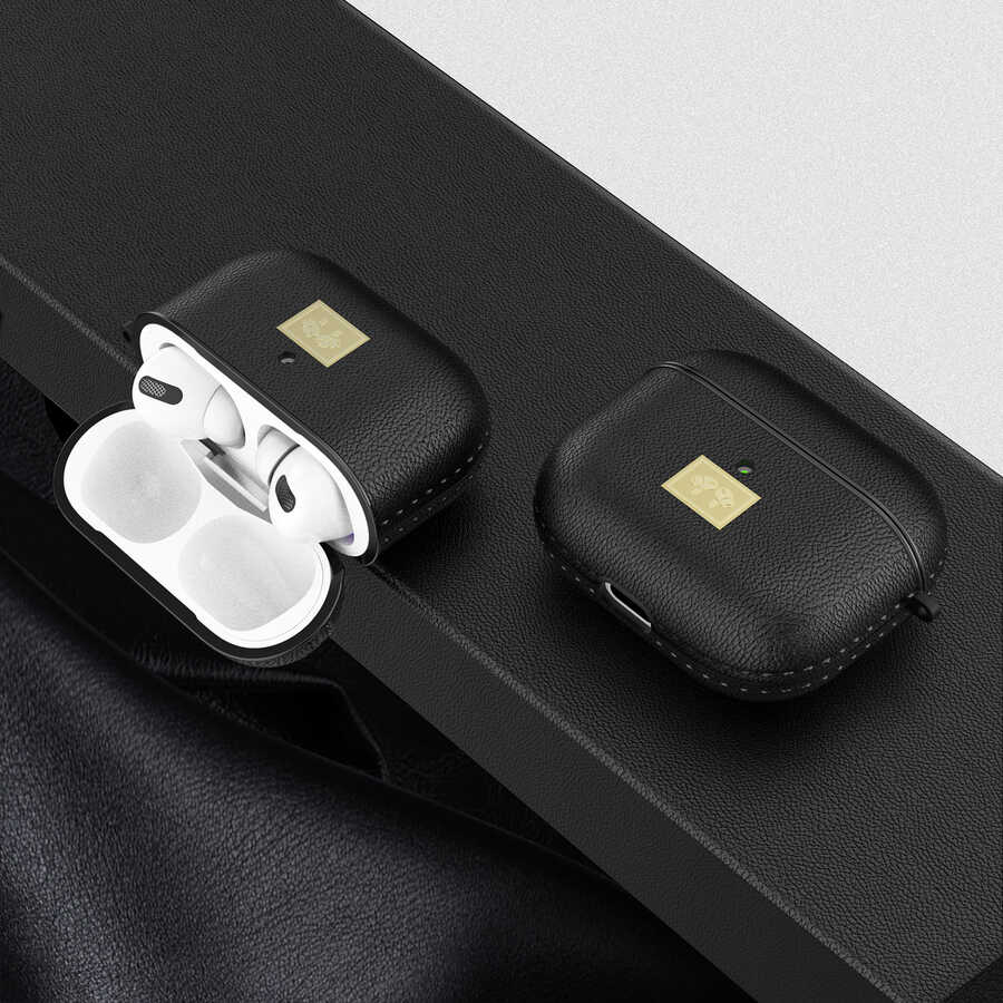 Airpods 3. Nesil Kılıf Deri Görünümlü Askı Aparatlı Wlons Kılıf