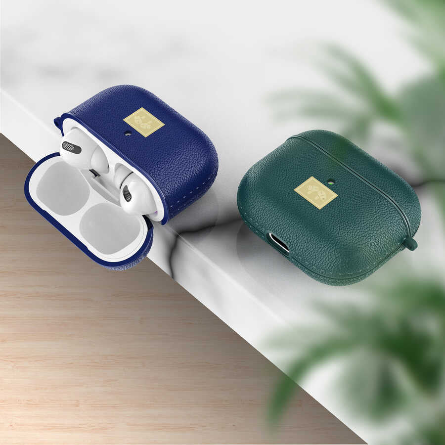 Airpods 3. Nesil Kılıf Deri Görünümlü Askı Aparatlı Wlons Kılıf