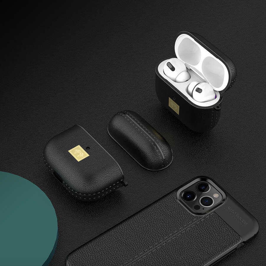 Airpods 3. Nesil Kılıf Deri Görünümlü Askı Aparatlı Wlons Kılıf