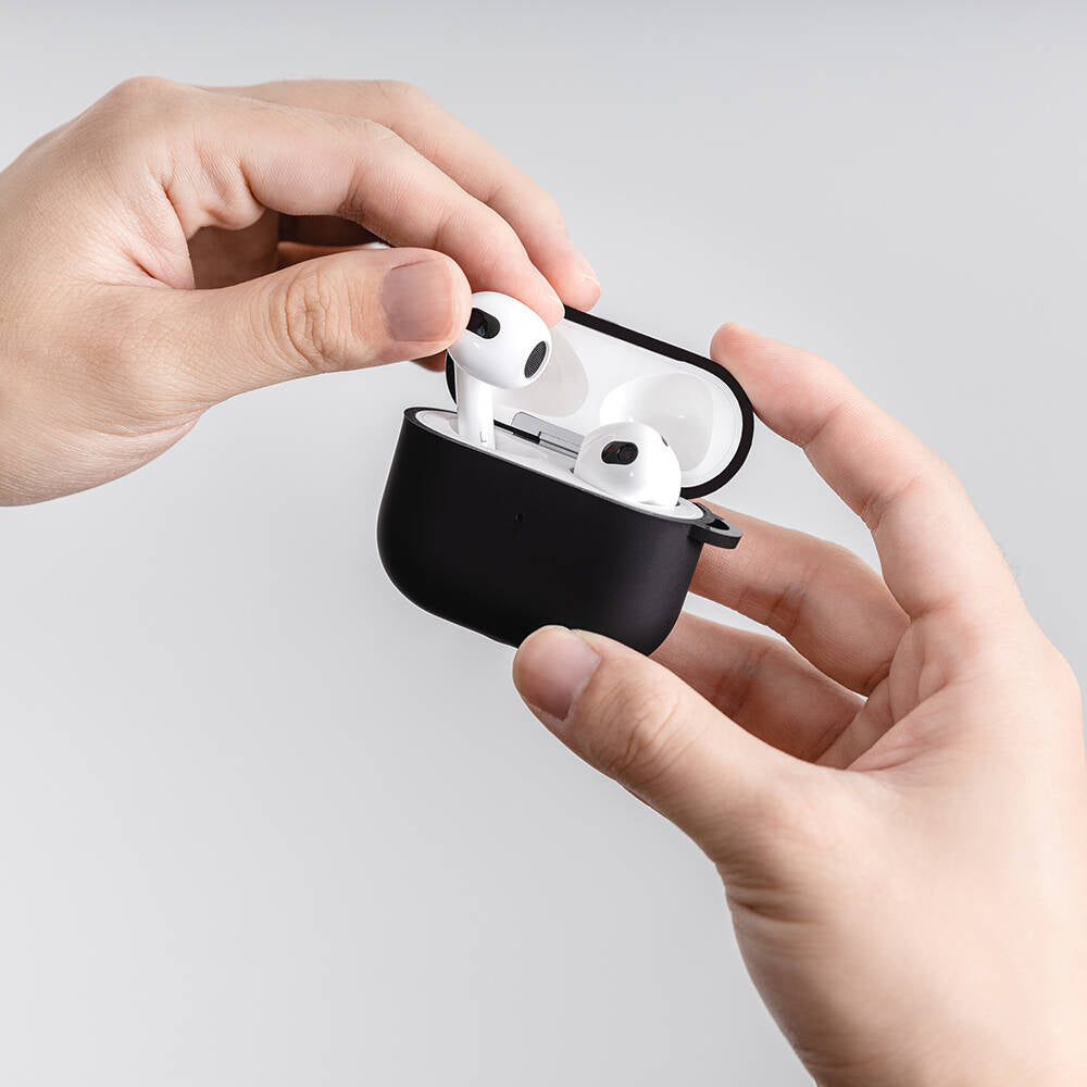 Airpods 3. Nesil Kılıf Yumuşak Dokunuşlu Likit Silikon Tasarımlı Lisanslı Switcheasy Skin Kılıf