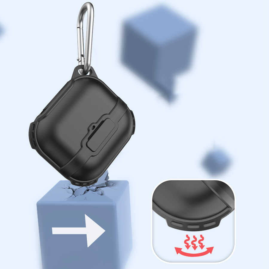 Airpods 3. Nesil Zore Airbag 16 Silikon 1-1 Su Geçirmez Kılıf