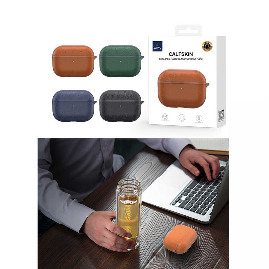 Airpods 3.Nesil Kılıf Wiwu Calfskin Kılıf