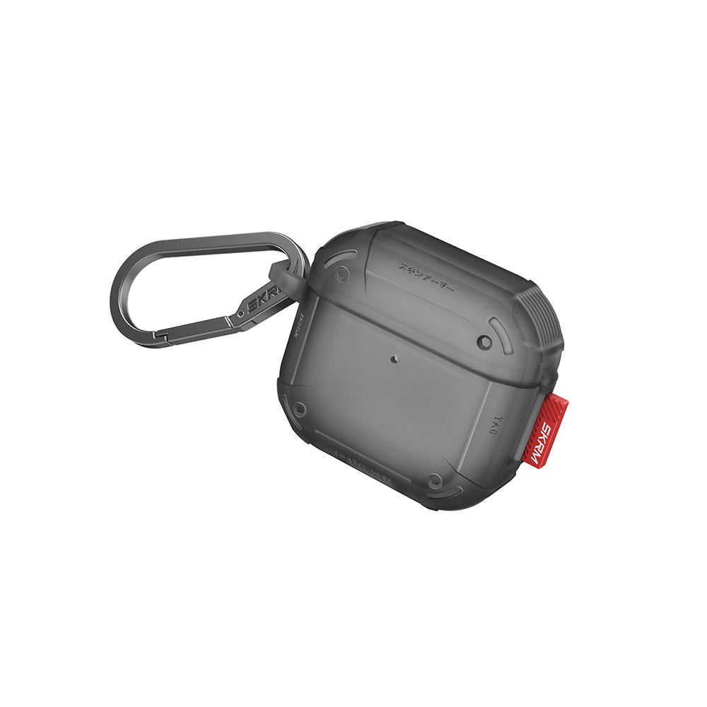 Airpods 4 Kılıf Airbagli Yivli Köşe Tasarımlı 360 Derece Tam Koruma Skinarma Mecha CE Kılıf