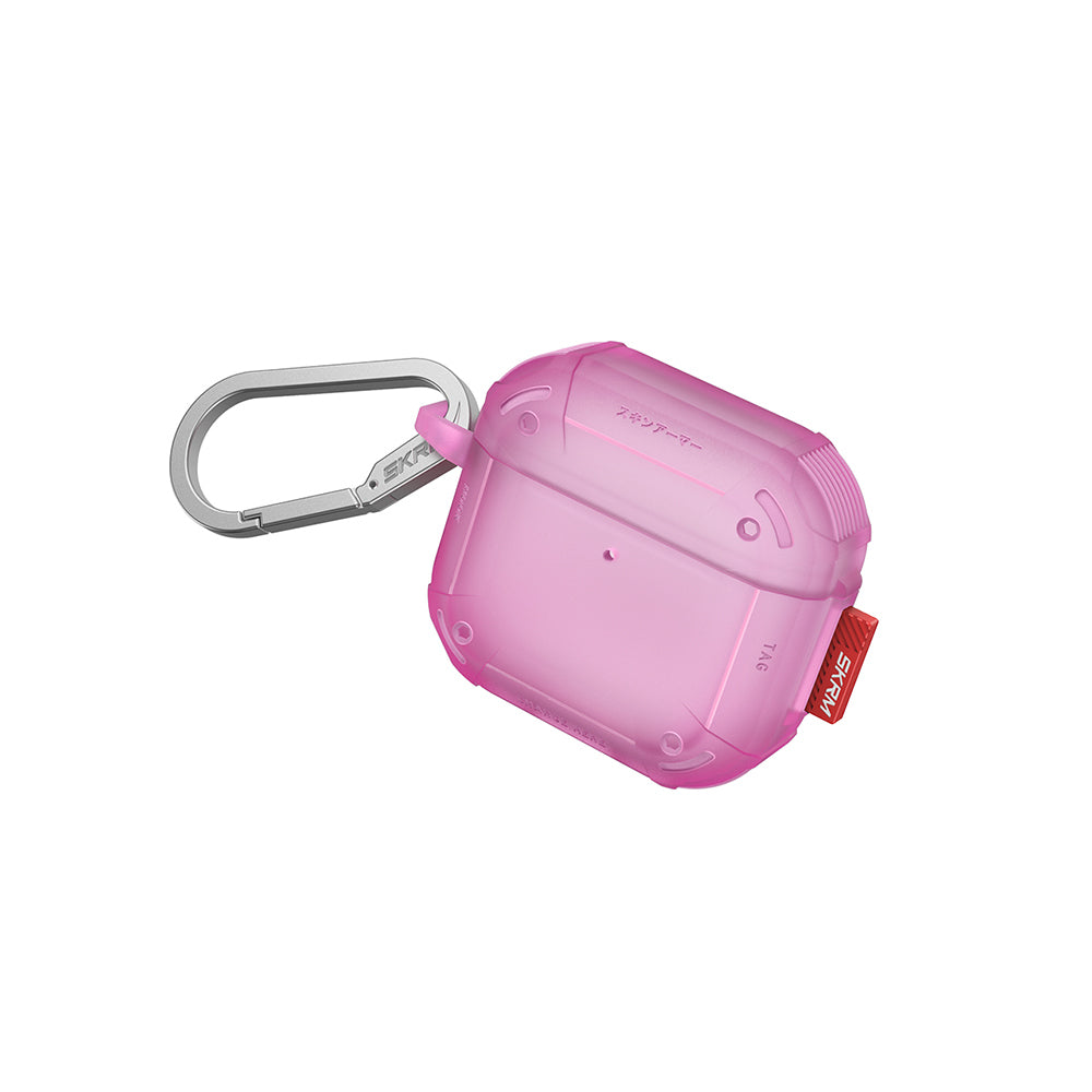 Airpods 4 Kılıf Airbagli Yivli Köşe Tasarımlı 360 Derece Tam Koruma Skinarma Mecha CE Kılıf