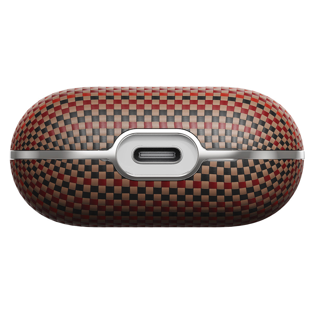 Airpods 4 Kılıf Aramid Fiber Pitaka Tactile Woven Sunset-Moonrise Serisi Kılıf