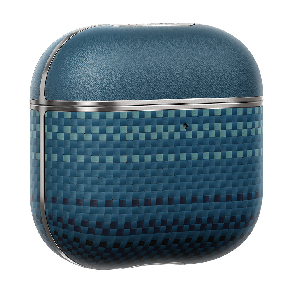 Airpods 4 Kılıf Aramid Fiber Pitaka Tactile Woven Sunset-Moonrise Serisi Sunset Kılıf