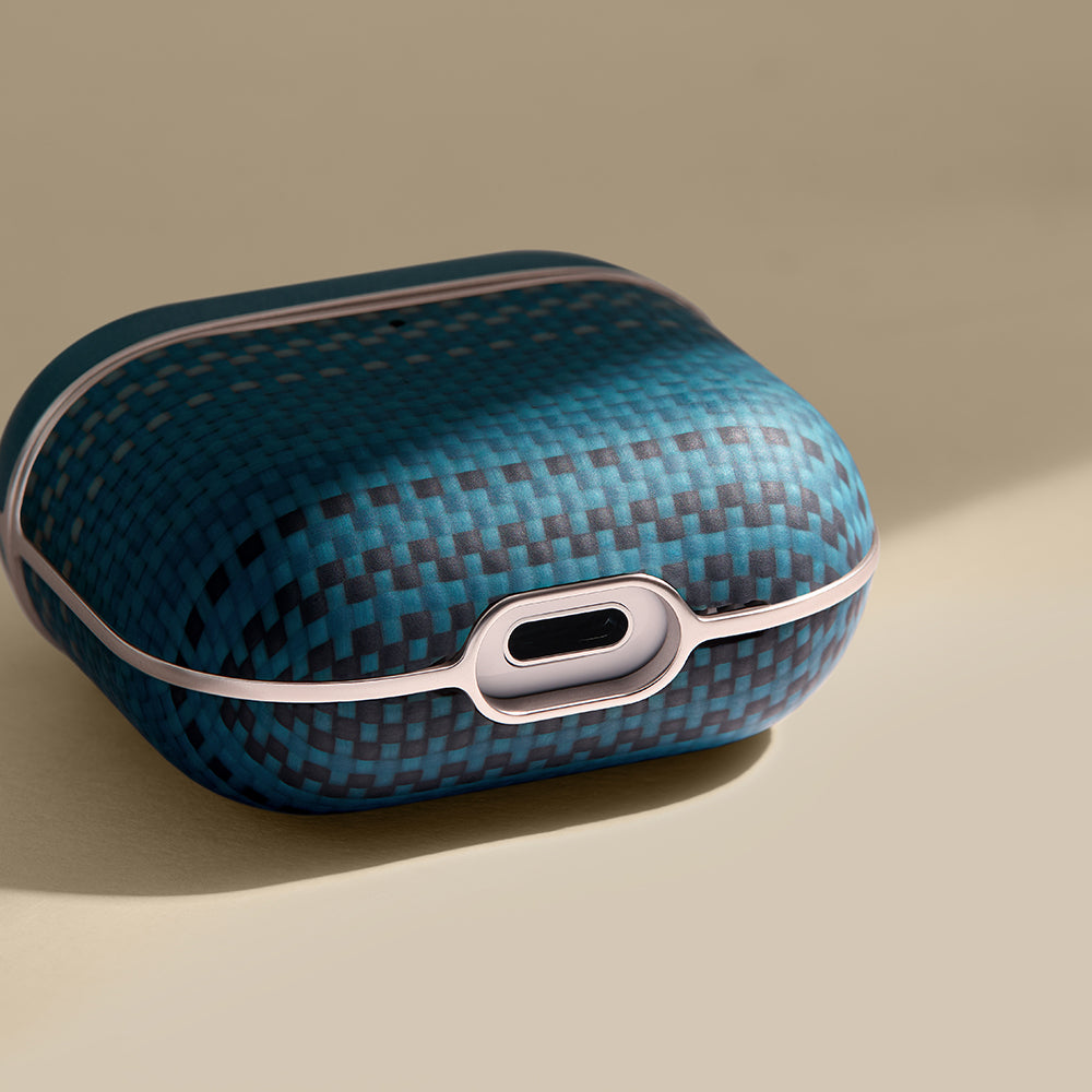 Airpods 4 Kılıf Aramid Fiber Pitaka Tactile Woven Sunset-Moonrise Serisi Sunset Kılıf
