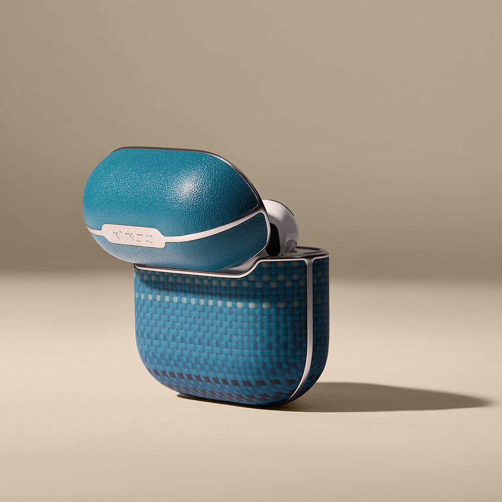 Airpods 4 Kılıf Aramid Fiber Pitaka Tactile Woven Sunset-Moonrise Serisi Sunset Kılıf