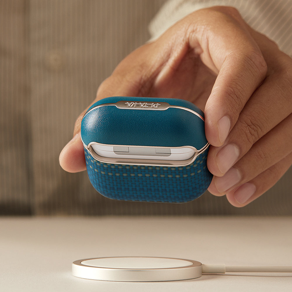 Airpods 4 Kılıf Aramid Fiber Pitaka Tactile Woven Sunset-Moonrise Serisi Sunset Kılıf