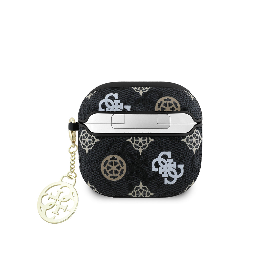 Airpods 4 Kılıf Guess Orijinal Lisanslı 4G Desenli Yazı Logolu Peony Kılıf