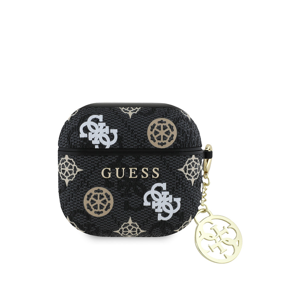Airpods 4 Kılıf Guess Orijinal Lisanslı 4G Desenli Yazı Logolu Peony Kılıf