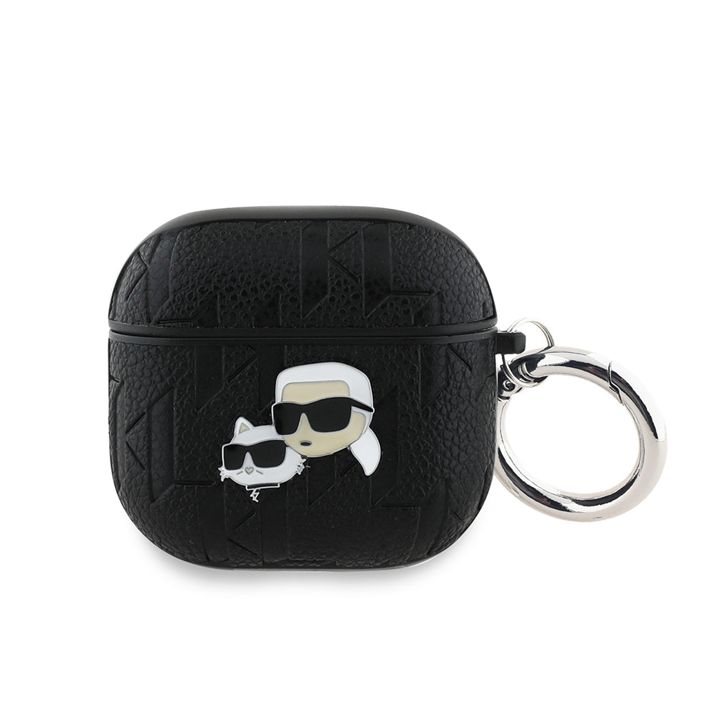 Airpods 4 Kılıf Karl Lagerfeld Orijinal Lisanslı Monogram Silikon Kılıf