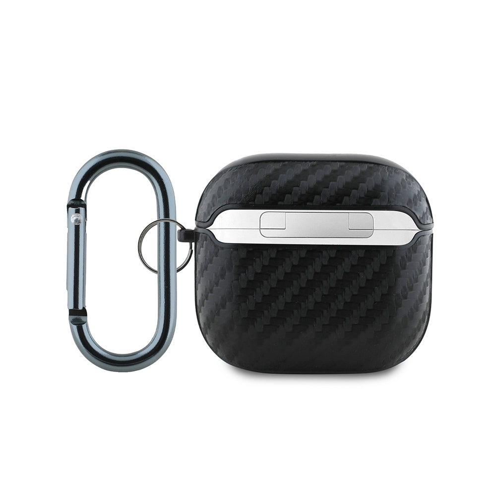 Airpods 4 Kılıf Redbull Orijinal Lisanslı PU Karbon Fiber Tasarımlı Askı Aparatlı Kılıf