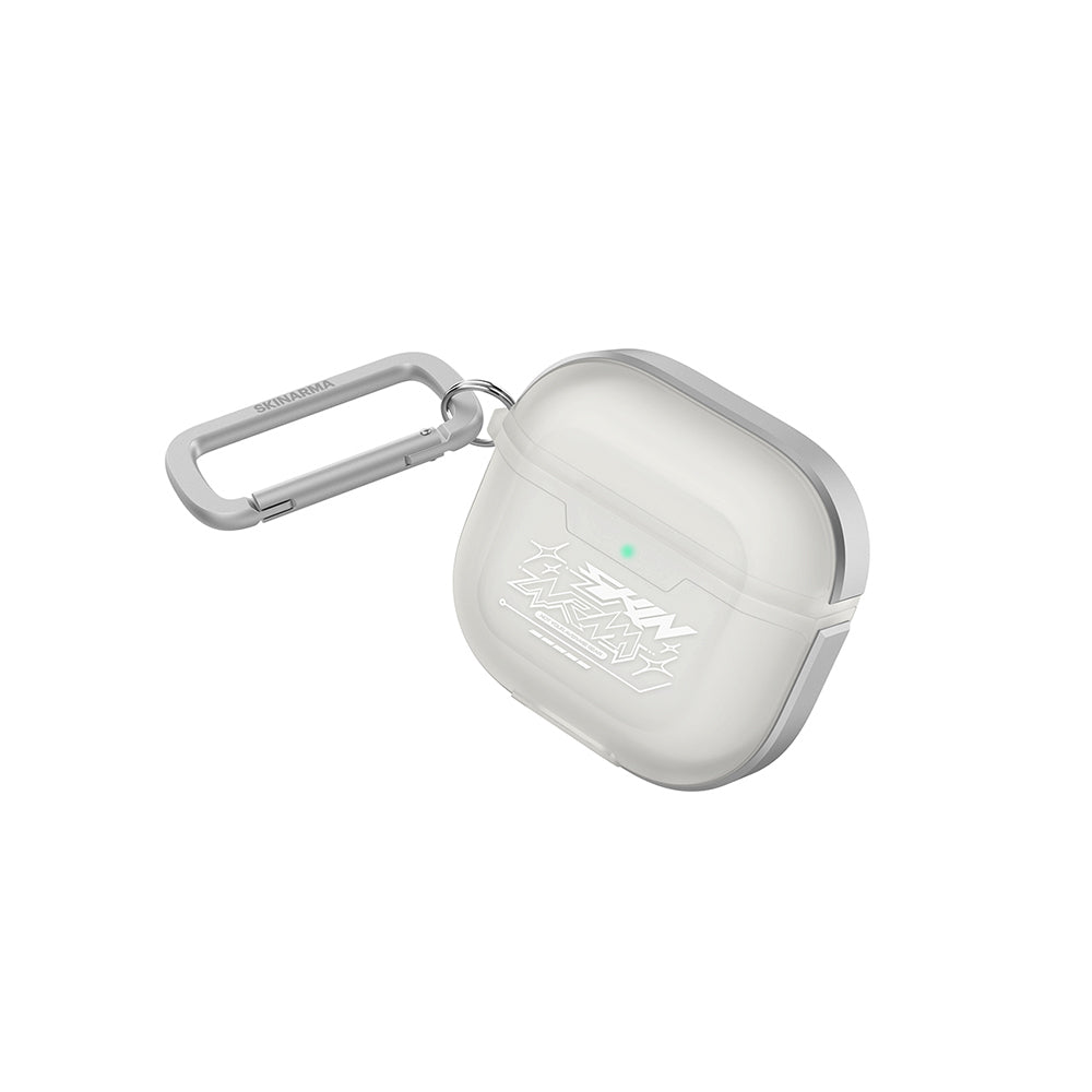 Airpods 4 Kılıf Skinarma Transparan Mat Tasarım Kinzoku Kılıf