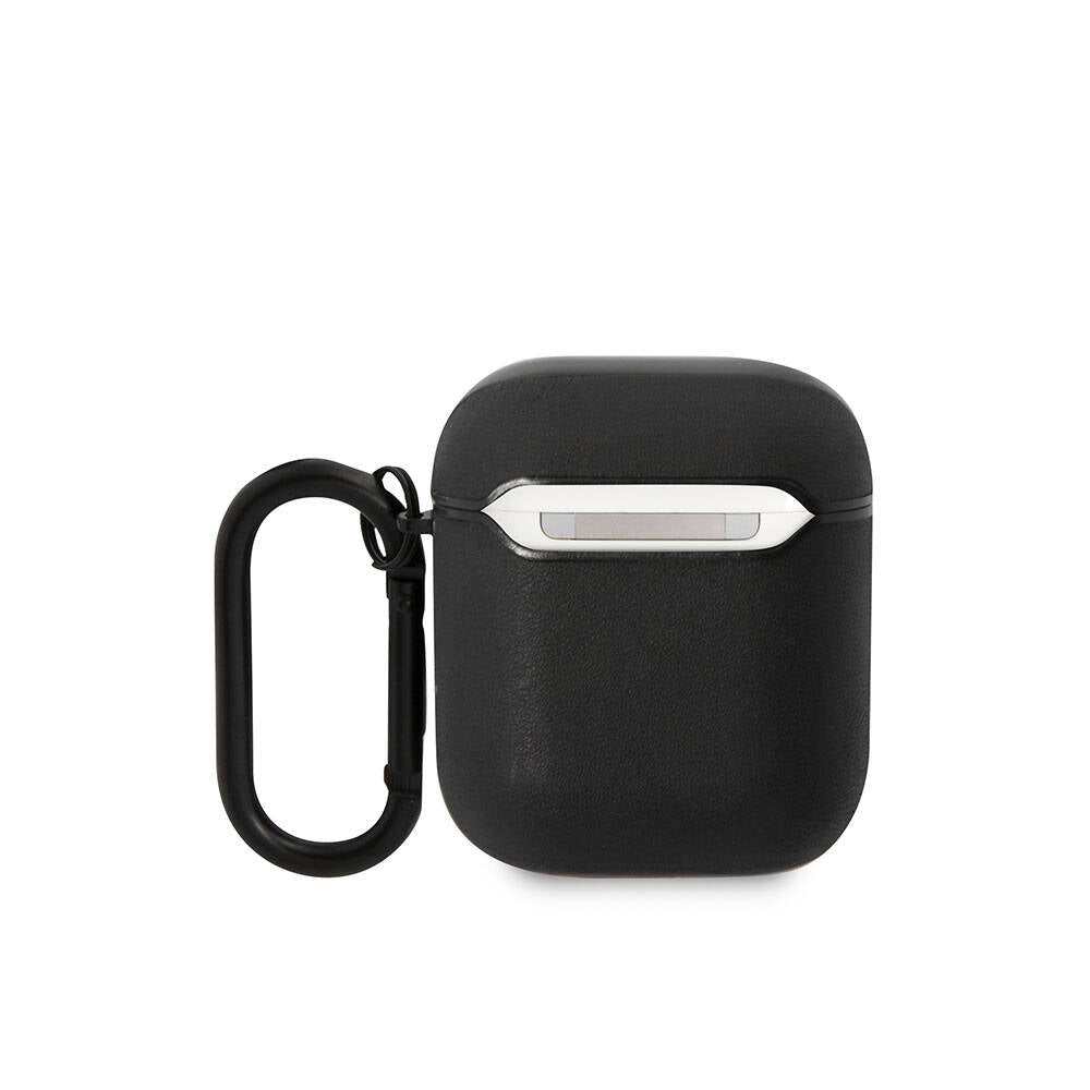 Airpods Kılıf BMW Orijinal Lisanslı PU Deri Mavi Beyaz Çizgili Metal Logolu Kılıf