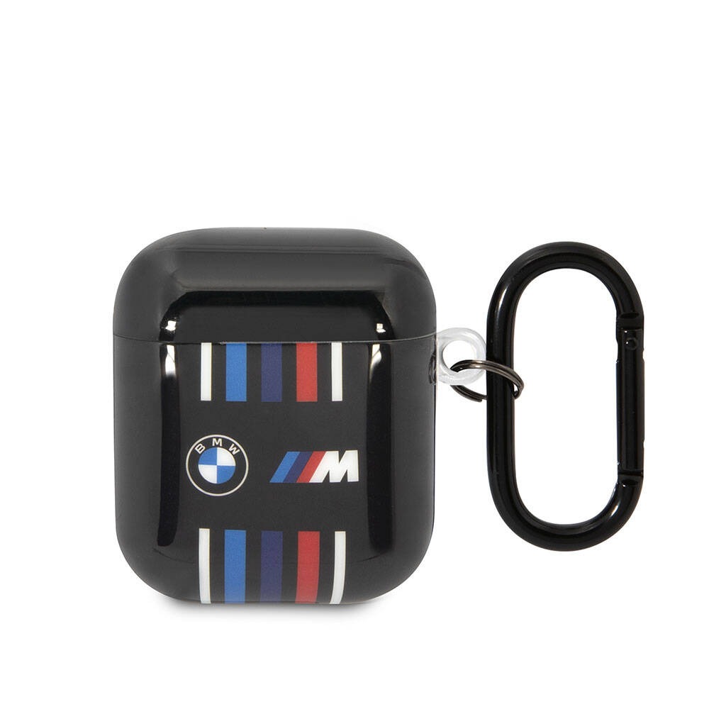 Airpods Kılıf BMW Orijinal Lisanslı Çoklu Renkli Çizgili Çift IMD Baskı Logolu Kılıf