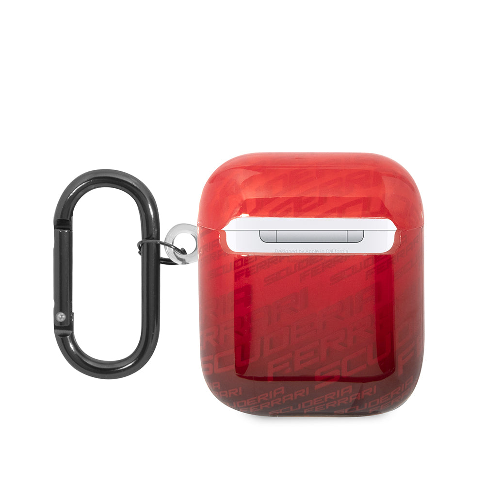 Airpods Kılıf Ferrari Orijinal Lisanslı IML Baskılı Klasik Logolu SF Desenli TPU Kılıf