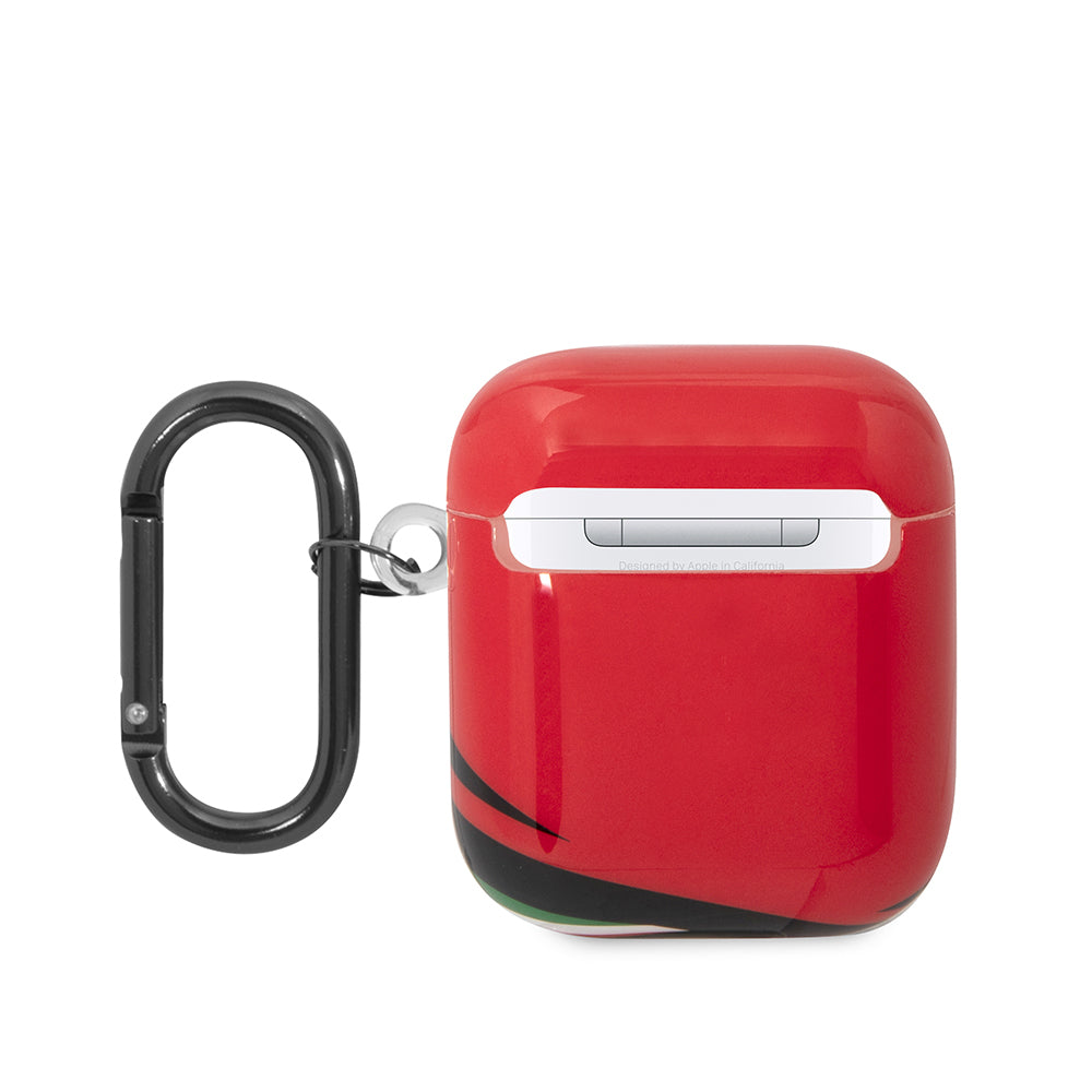 Airpods Kılıf Ferrari Orijinal Lisanslı IML Baskılı Klasik Logolu TPU Kılıf