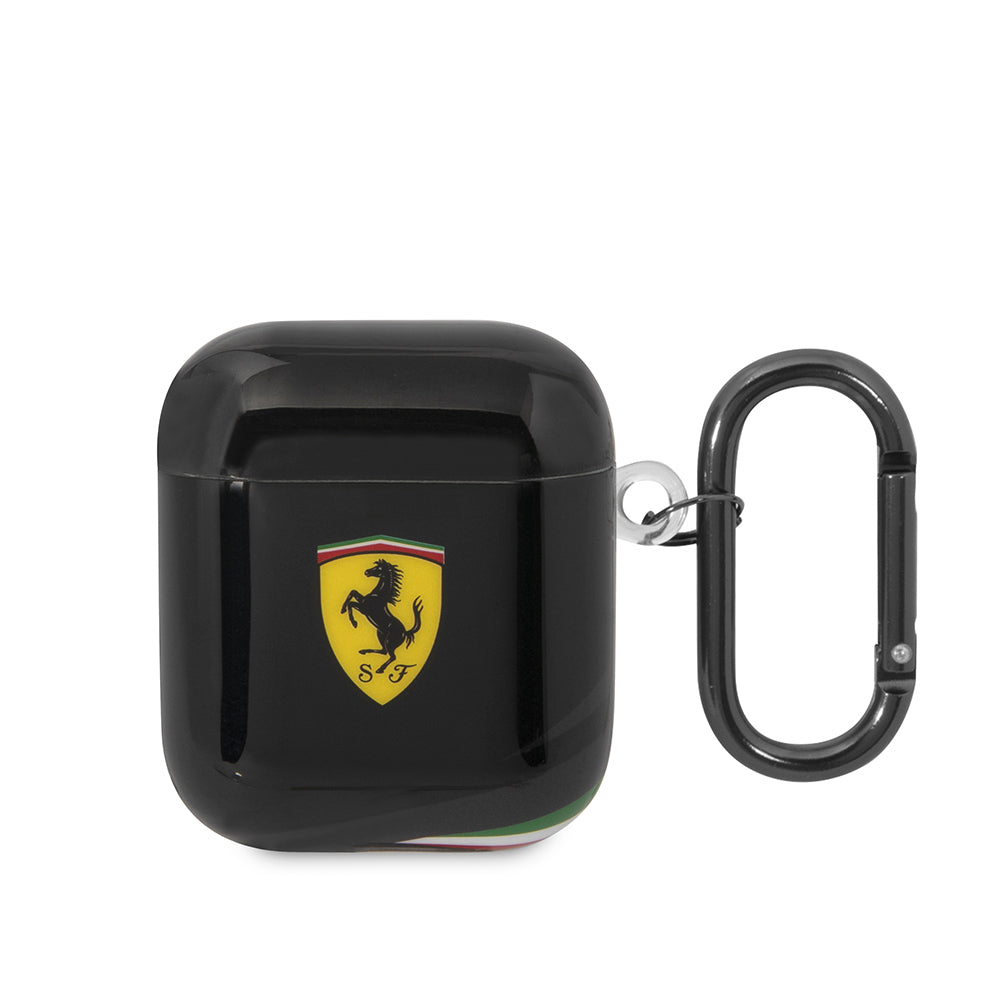 Airpods Kılıf Ferrari Orijinal Lisanslı IML Baskılı Klasik Logolu TPU Kılıf