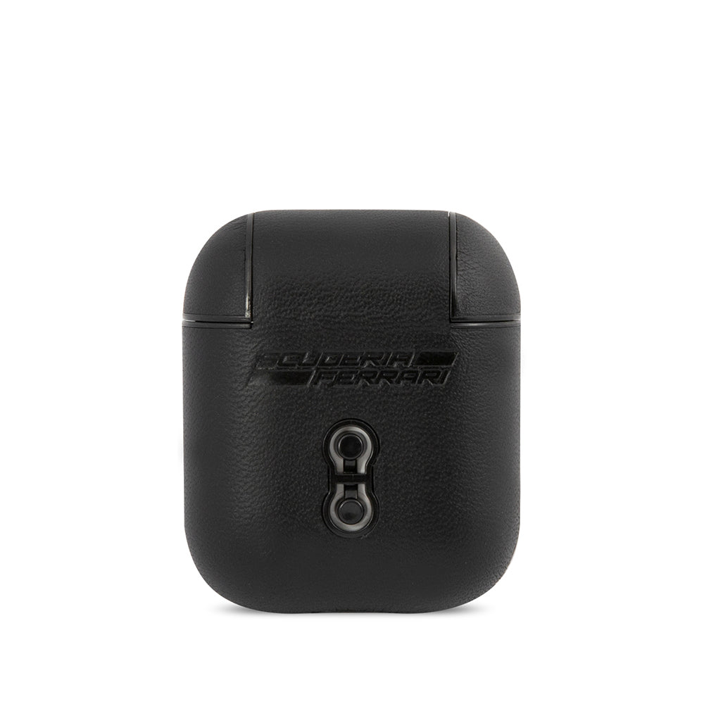 Airpods Kılıf Ferrari Orijinal Lisanslı PU Deri Metal Logolu SF Arka Yüzey Yazılı Kılıf