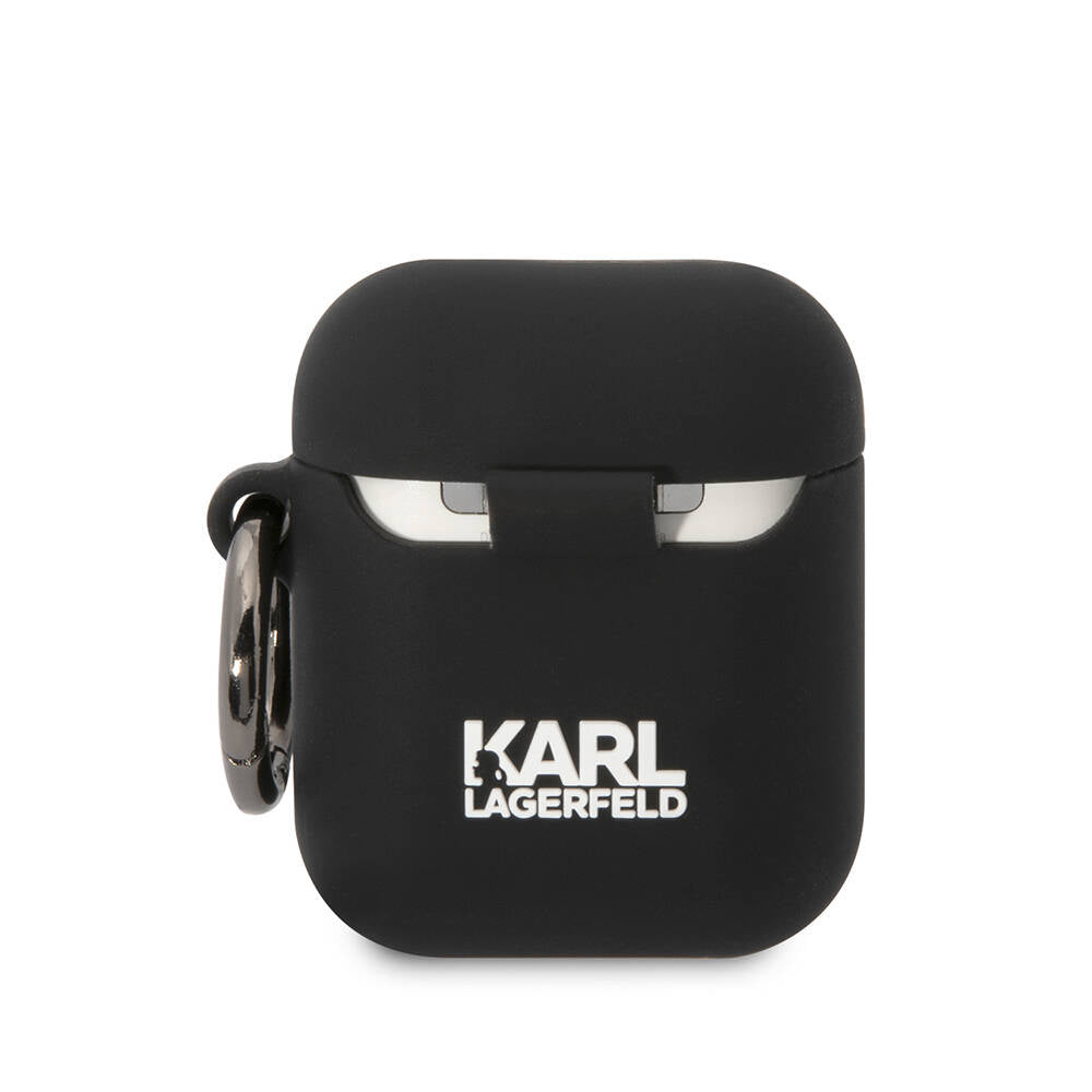 Airpods Kılıf Karl Lagerfeld Orijinal Lisanslı Karl & Choupette 3D Silikon Kılıf
