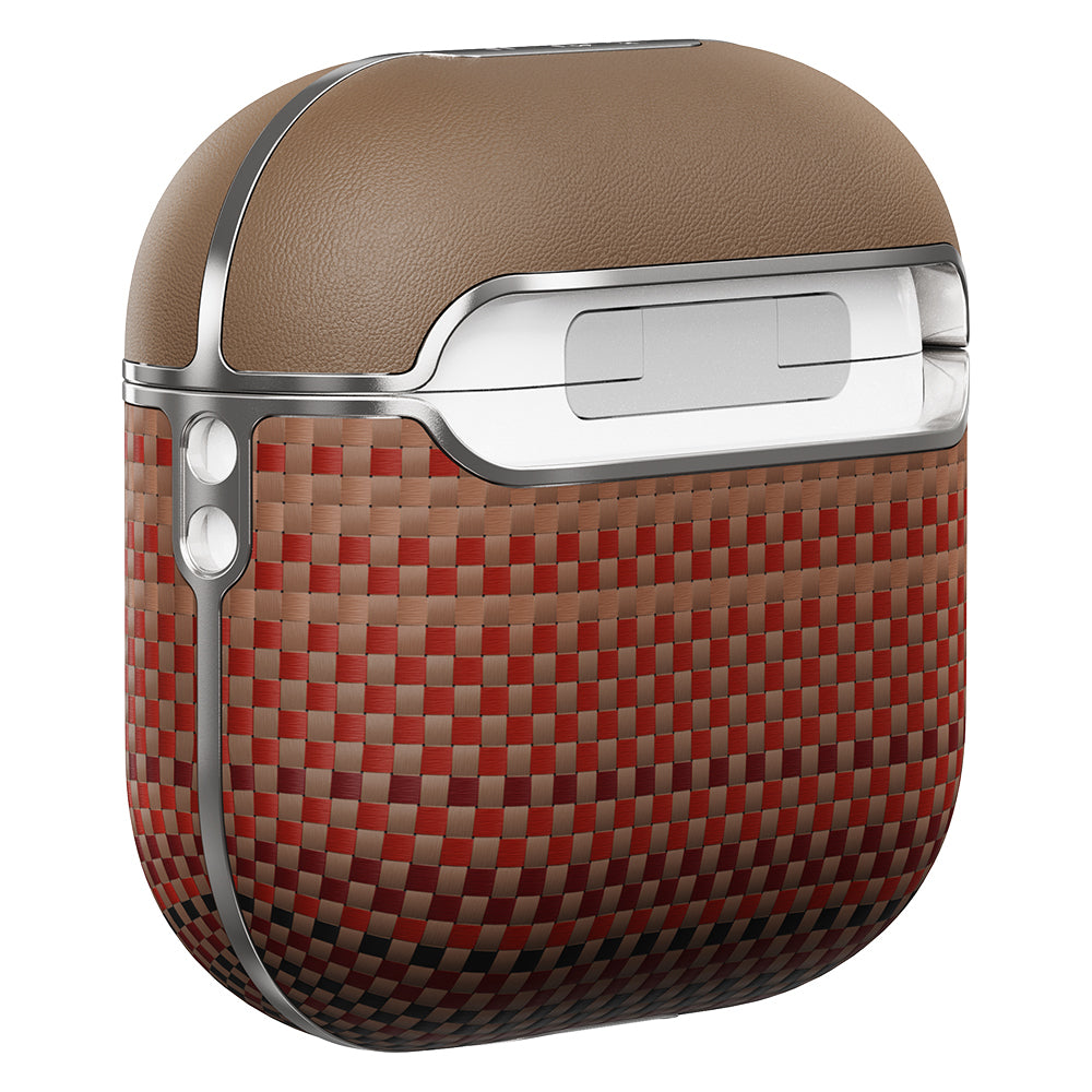 Airpods Pro 2 Kılıf Aramid Fiber Pitaka Tactile Woven Sunset-Moonrise Serisi Kılıf
