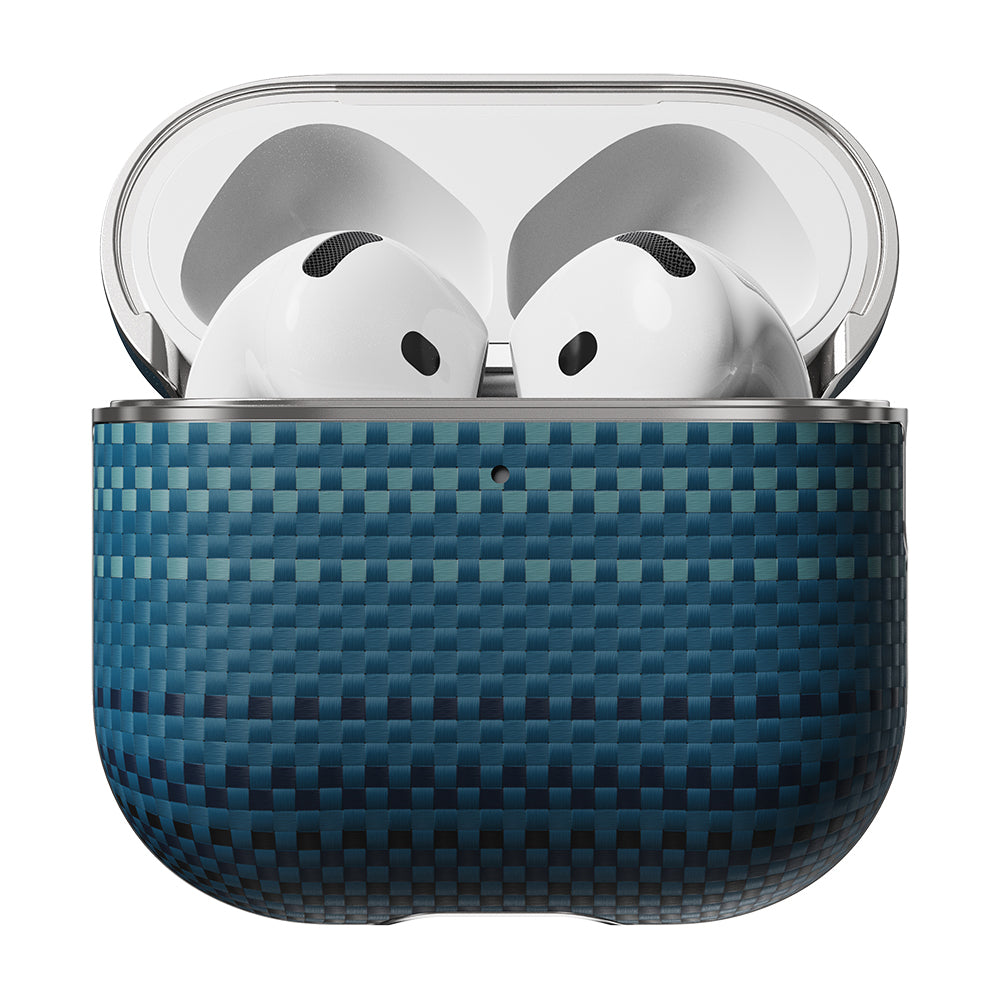 Airpods Pro 2 Kılıf Aramid Fiber Pitaka Tactile Woven Sunset-Moonrise Serisi Sunset Kılıf