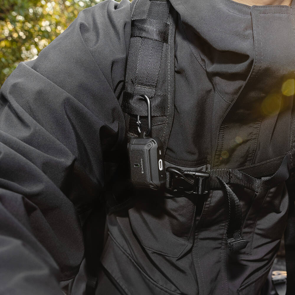 Airpods Pro 2 Kılıf Askılı Sağlam Tasarımlı Lisanslı Switcheasy Guardian Kılıf