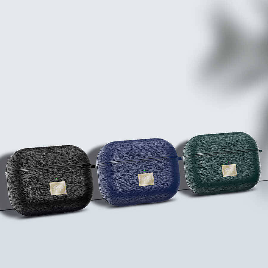 Airpods Pro 2 Kılıf Deri Görünümlü Askı Aparatlı Wlons Kılıf