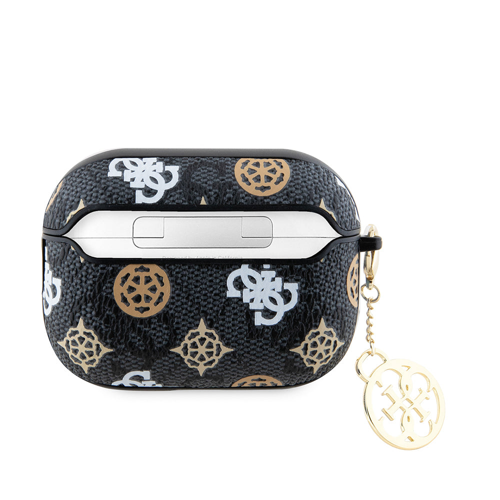 Airpods Pro 2 Kılıf Guess Orijinal Lisanslı 4G Desenli Yazı Logolu Peony Kılıf