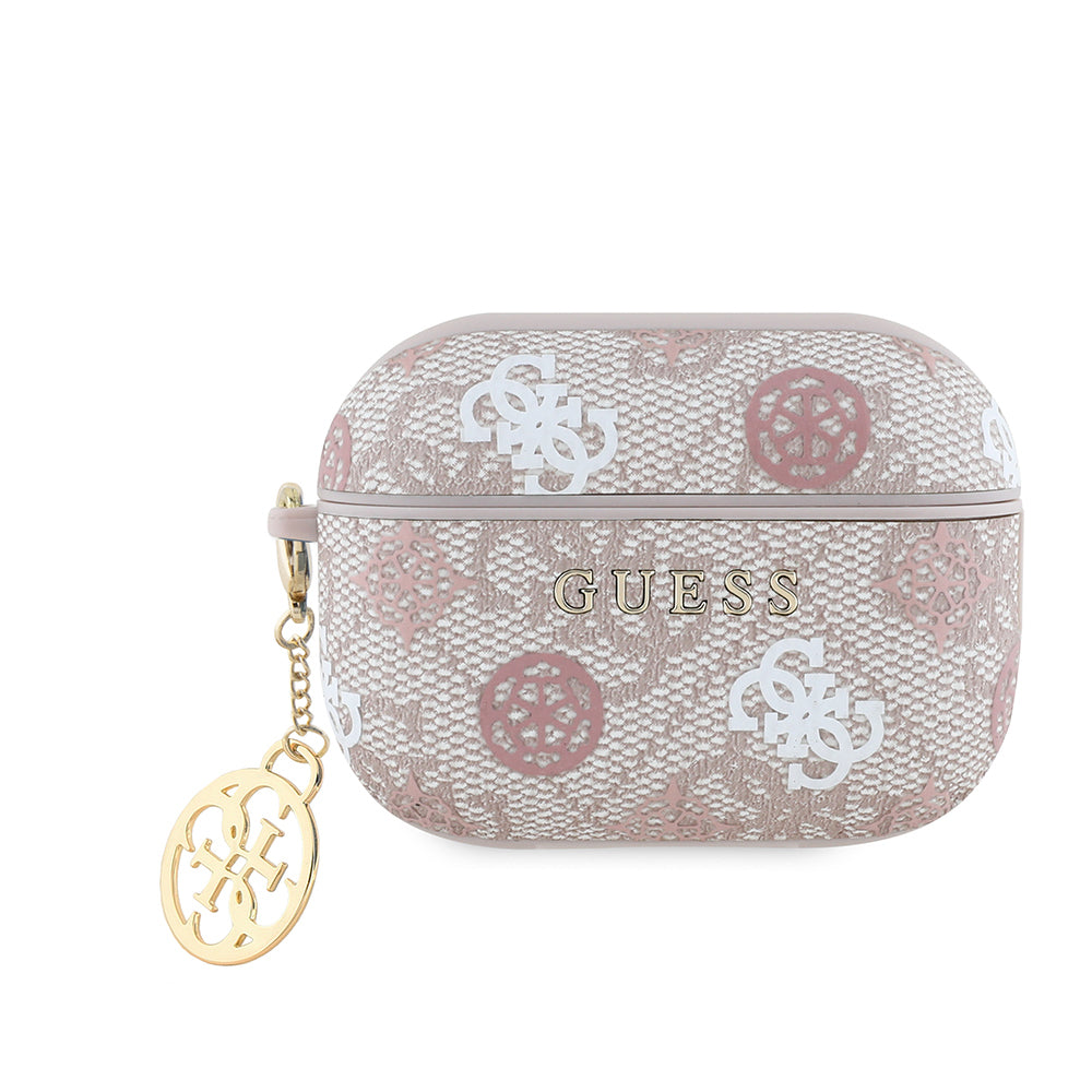Airpods Pro 2 Kılıf Guess Orijinal Lisanslı 4G Desenli Yazı Logolu Peony Kılıf