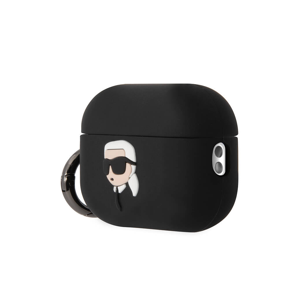 Airpods Pro 2 Kılıf Karl Lagerfeld Orijinal Lisanslı Karl 3D Silikon Kılıf