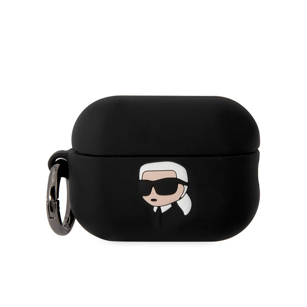 Airpods Pro 2 Kılıf Karl Lagerfeld Orijinal Lisanslı Karl 3D Silikon Kılıf
