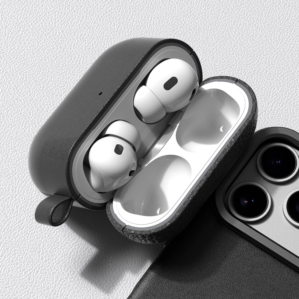 AirPods Pro 3 Amazingthing Glamour Classique Serisi Deri Tasarımlı Kılıf