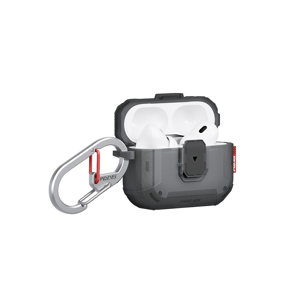 Airpods Pro 3 Kılıf Airbagli Yivli Köşe Kilit Tasarımlı 360 Derece Koruma Skinarma Mecha LE Kılıf