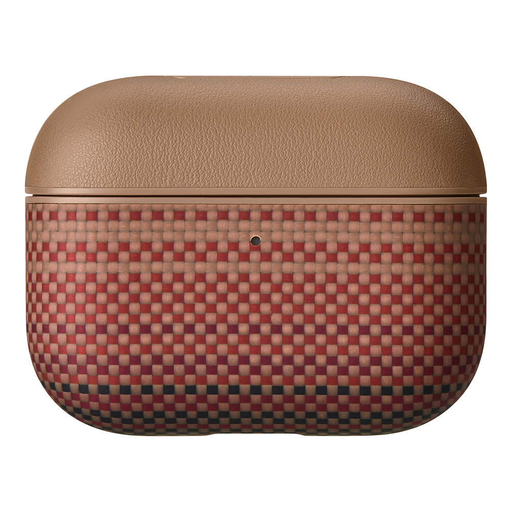 Airpods Pro 3 Kılıf Aramid Fiber Pitaka Tactile Woven Sunset-Moonrise Serisi Kılıf