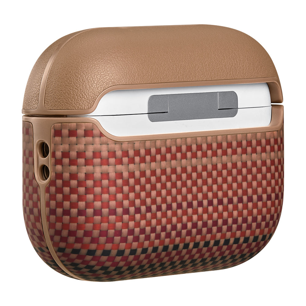 Airpods Pro 3 Kılıf Aramid Fiber Pitaka Tactile Woven Sunset-Moonrise Serisi Kılıf