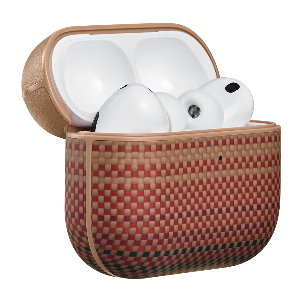 Airpods Pro 3 Kılıf Aramid Fiber Pitaka Tactile Woven Sunset-Moonrise Serisi Kılıf