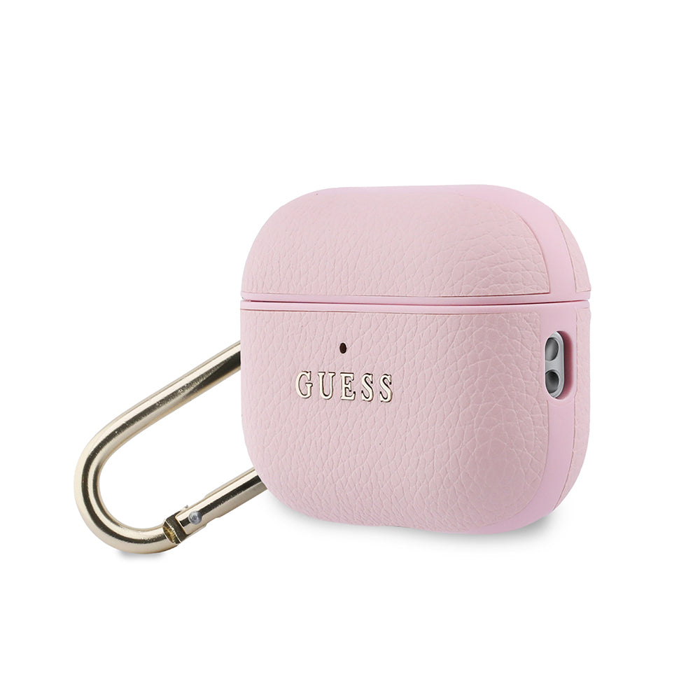 Airpods Pro 3 Kılıf Guess Orijinal Lisanslı Anahtarlıklı PU Deri Kılıf