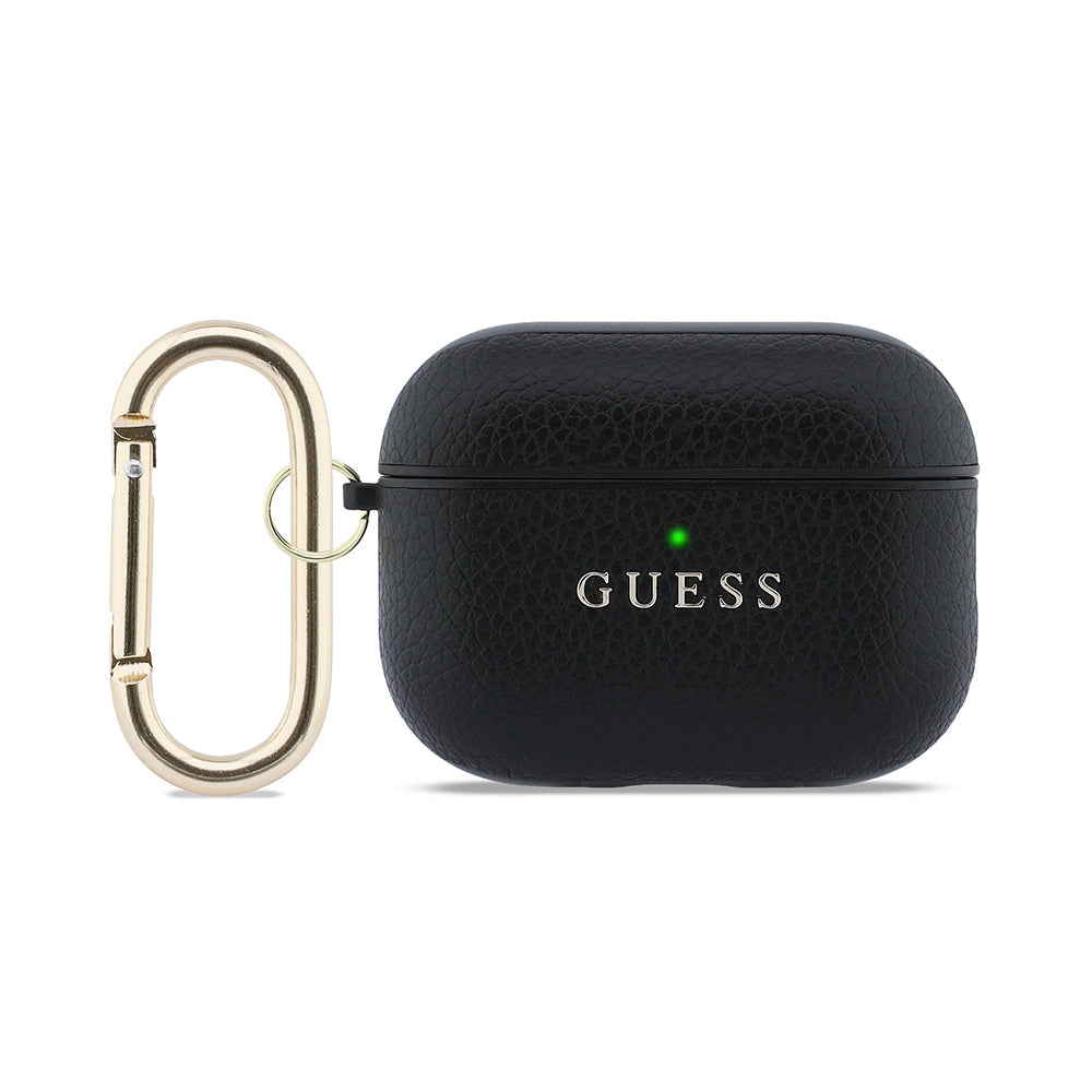 Airpods Pro 3 Kılıf Guess Orijinal Lisanslı Anahtarlıklı PU Deri Kılıf